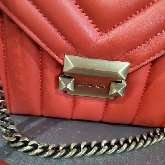 Michael kors bright red whitney leather bag - Picture 2 of 6